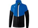 Erima Training Squad Giacca All-Weather Bambino Blu Nero Bianco Taglia 152