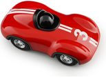 Playforever Auto Speedy Le Mans Rosso Auto Giocattolo Design Classico