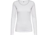 Only Onllive Love L/S Oneck Top Noos Jrs Bianco S