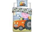 Peppa Pig Wutz - Set Di Lenzuola Per Neonati Con George Tractor, 100X135 E 40X60