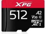Adata 512 Gb Microsdxc, Scheda Di Memoria, Nero/Rosso, UHS-I U3, Classe 10, V30, A2