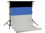 Sistema Di Fondali Falcon Eyes SPK-3 Incl. 3 Rotoli Nero/Bianco/Blu 1,35X11 M