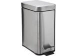 5 Five Simply Smart - Rechteckiger MüLleimer Soft Close Inox 5L