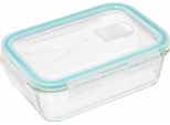 5Five Simply Smart Frischhaltedose Clipeat, Glas, Kunststoff, Blau, 800 Ml, 135005
