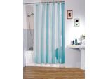 Msv Tenda Doccia Antimuffa - Antibatterica, Lavabile, Impermeabile, Con 12 Anelli Per Tenda Doccia - Poliestere, "Azzurro"" 120X200Cm"