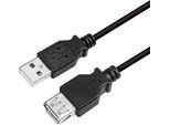 Logilink CU0010B Cavo Di Prolunga Logilink Usb 2.0, Nero, 2,0 M