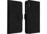 Avizar, Flip Cover Portafoglio, Custodia In Similcuoio Per Samsung Galaxy A10, Nero