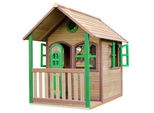 Axi Alex Casa Bambini In Legno | Casetta Da Gioco Per Giardino / Esterno In Marrone & Verde | Casetta Da Giardino Con Portico Per Bambini
