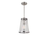Harrow Lampada A Sospensione In Nichel Lucido 1Xe27 60W Feiss