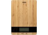 Princess 492944 Bilancia Da Cucina Pure - Bilancia Da Cucina Elettronica - 5 Kg - 1 G - Bambù - Nero - Bambù - Piano Di Lavoro (