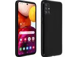 Avizar, Custodia In Gel, Cover Posteriore Per Samsung Galaxy A71, Custodia Smerigliata, Nero