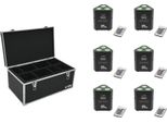 Eurolite Set 6X Akku TL-3 Tcl Trusslight Quickdmx + Custodia TDV-1