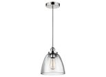 Baskin Lampada A Sospensione In Cromo E Vetro 1Xe27 60W Feiss