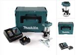 Makita Drt 50 RF1J Fresa Multifunzione A Batteria Senza Spazzole 18V + 1X Batteria Ricaricabile 3,0 Ah + Caricatore Rapido In Makpac 3