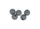 Perle Di Silicone Rotonde X 5 - 10 Mm - Grigio