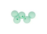 Perle Di Silicone Rotonde X 5 - 10 Mm - Verde Acqua