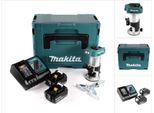 Makita Drt 50 Rfj Fresa Multifunzione A Batteria Brushless 18V + 2X Batterie Ricaricabili 3,0 Ah + Caricatore Rapido In Makpac 3