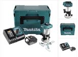 Makita Drt 50 RG1J Fresa Multifunzione A Batteria Senza Spazzole 18V + 1X Batteria Ricaricabile 6,0 Ah + Caricatore Rapido In Makpac 3