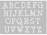 Lettere Maiuscole A Stencil