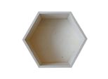 Scaffale In Legno Esagonale 27 X 23,5 X 10 Cm