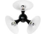 Casa Padrino Applique Nero/Bianco 40 X 20 X H. 40 Cm - Lampada In Alluminio - Qualità Lusso