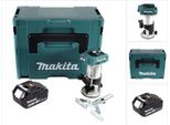 Makita Drt 50 G1J Fresa Multifunzione A Batteria Senza Spazzole 18V + 1X Batteria Ricaricabile 6,0 Ah In Makpac 3 - Senza Caricabatterie