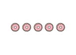 Nastro Adesivo 10 M X 1,5 Cm - Ciambelle Rosa