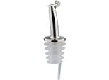 Versatore Per Bottiglie Con Sportello Per Olio E Aceto - Acciaio Inox E Silicone