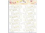 Adesivo "Save The Date"" Per Matrimonio - 15 X 15 Cm"