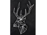 Set String Art - Lavagna Nera - Cervo - Decorazione 30 X 22 Cm