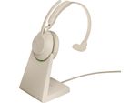 Jabra Evolve2 65, Senza Fili, Ufficio/Call Center, 20 - 20000 Hz, 99,2 G, Cuffie, Beige