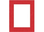 Passepartout 20X40 Cm - 10X30 Cm Rosso Ciliegia