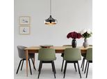 Opviq, Yıldo - 253-S, Lampadario, Nero, Metallo, 36 X 36 X 122 Cm