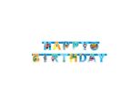 Ghirlanda Top Wing Happy Birthday Decorazione Per Feste Colorata 218X12 Cm - Taglia Unica