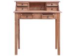 Scrivania Con Cassetti 90X50X101 Cm In Legno Massiccio Di Recupero