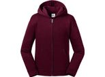 Russell Bambini Giacca Con Cappuccio Con Zip Autentica PC4024 (7-8 Anni (128)) (Borgogna)