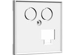 Piastra Centrale Homeway 1. Tv+Lan 55X55Mm Rw HW-Z0LRWG55V1