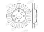 2X Disco Freno Jurid 562554JC Per Hyundai I20 (Pb Pbt) Per Kia Rio Iii (Ub)