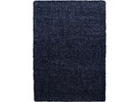60X110 Cm Tappeto Piece Life Shaggy 1500 Navy