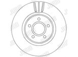 2X Disco Freno Jurid 562363JC Per Ford Focus Iii Turnier Kuga Mk2 (DM2) Kuga I