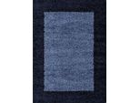 100X200 Cm Tappeto Piece Life Shaggy 1503 Navy