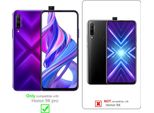 Cadorabo 3X Pellicola Blindata A Schermo Intero Per Honor 9X Pro Pellicola Protettiva In Vetro Temperato Nero Di Protezione Del Display
