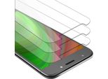 Cadorabo 3X Proteggi Schermo Blindato Per Motorola Moto E5 In Vetro Temperato Trasparente