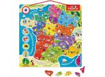 Janod Mappa Magnetica Della Francia Giocattolo Educativo Multicolore 12 Mesi-7 Anni Multicolore 12 Mesi-7 Anni