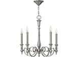 Casa Padrino Lampadario Barocco In Argento Antico Ø 61 X H. 63,5 Cm - Elegante Lampadario In Stile Barocco - Lampade Barocche