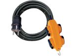 Prolunga Con Powerblock IP44 Con Cavo Nero Da 5 M H07RN-F 3G1,5 - Brennenstuhl - 1151711