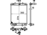 Mahle Cr 998 000P Radiatore Acqua Radiatore Motore Per Toyota Aygo (WNB1, KGB1) Per Peugeot 107 Hatchback (Pm, Pn) 108 Per CitroËN C1 (Pm, Pn)