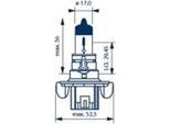 1X Narva H13 Lampadina Abbagliante 12V 60/55W P26.4T Alogena 48092