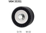 Puleggia Folle Skf Con Cinghia A V Ø 70 Mm Centrale (Vkm 35351) Per Chevrolet