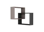 Skye Decor, Ring- Ring Ctn, Moka Chiaro, Antracite, Mensole A Muro, 68X68X60 Cm, 100% Pannello Di Particelle Rivestito In Melamina